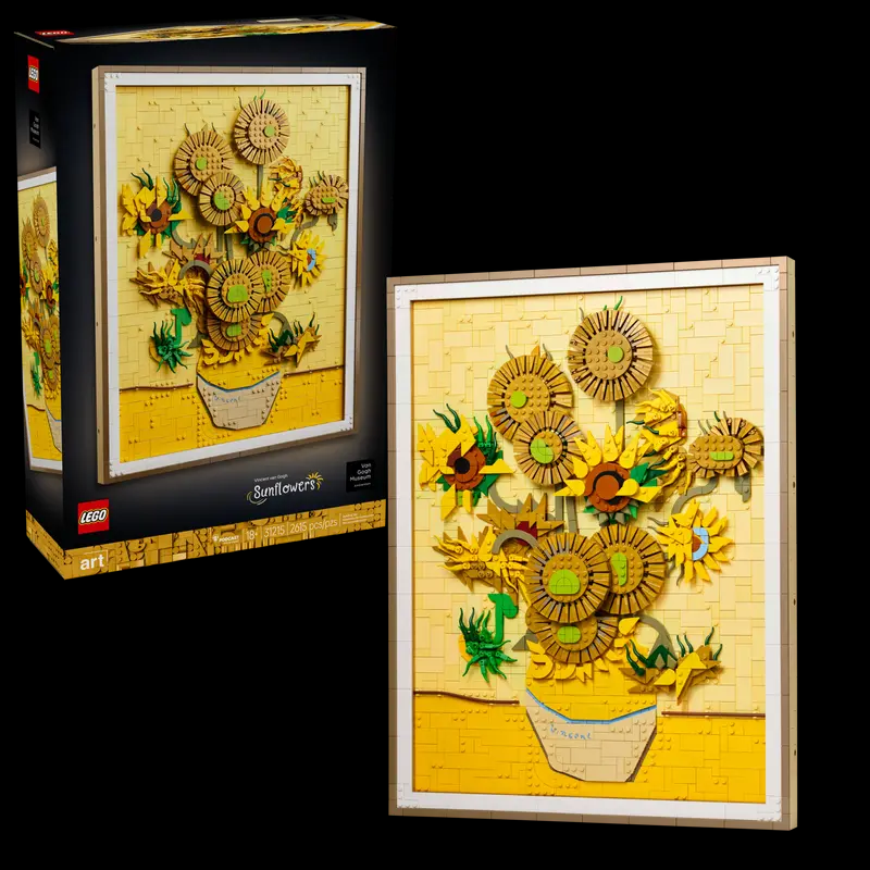 Lego onthult de zonnebloemen van Van Gogh met verborgen kunstverrassing