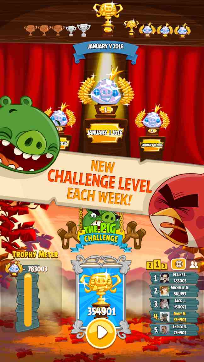 Angry Birds Seasons Schermafbeelding 2