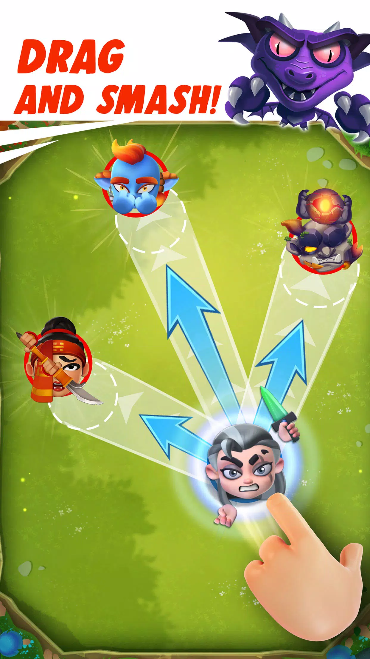 Smashing Four: PvP Hero bump स्क्रीनशॉट 3