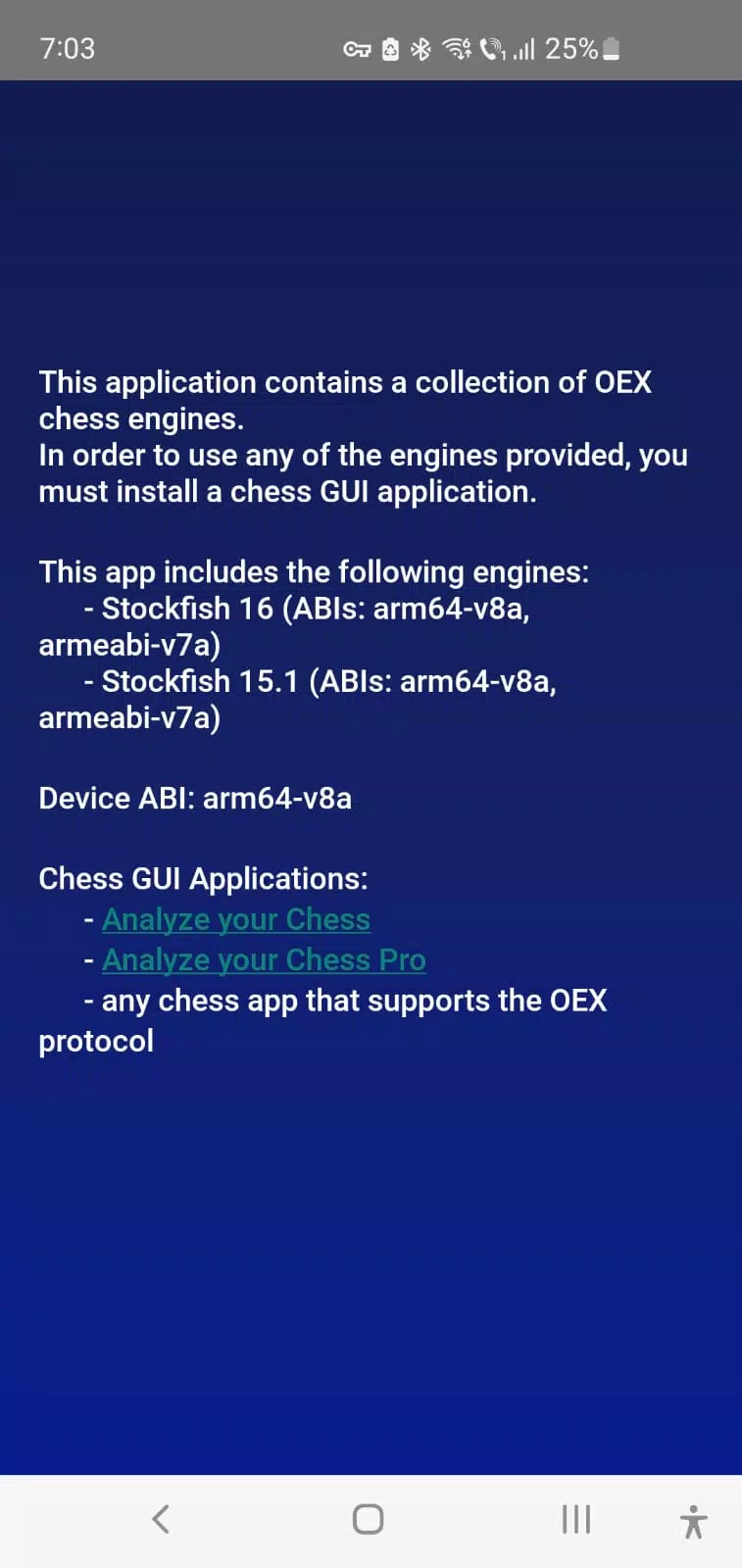 Chess Engines Captura de pantalla 1