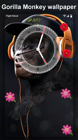 Gorilla Monkey Live Wallpaper Captura de pantalla 1