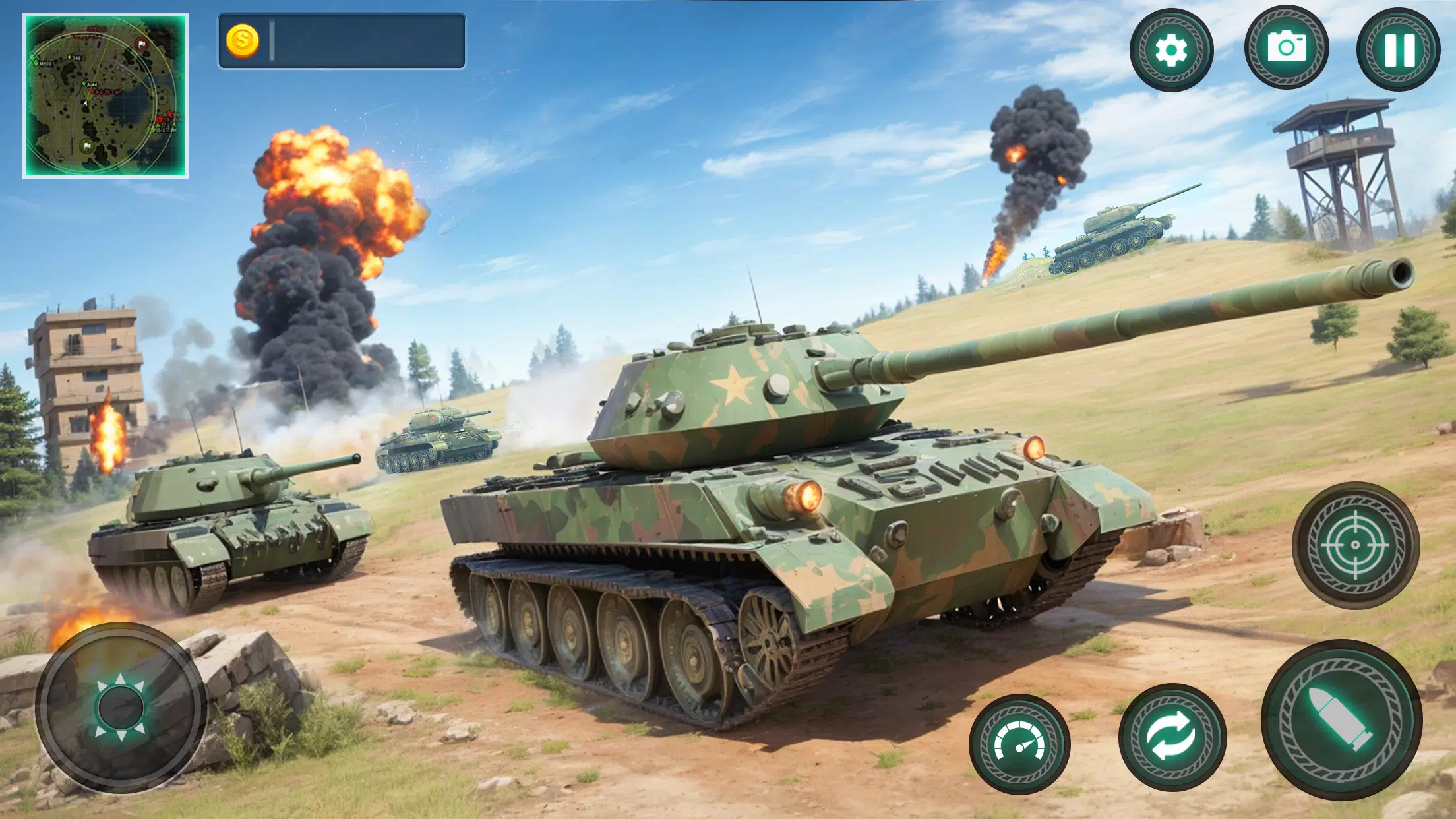 Military Tank War Machine Sim Captura de tela 1