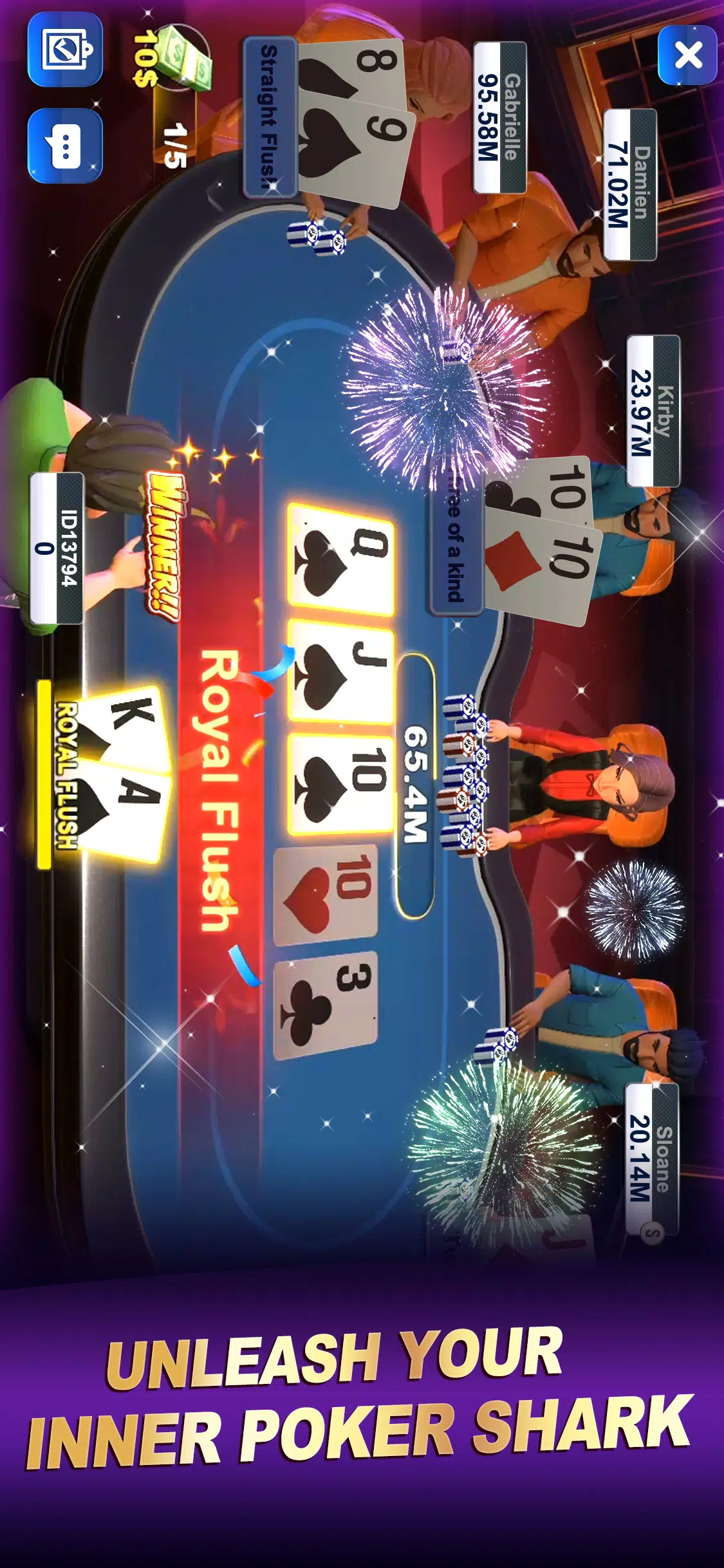 Poker World-Hold'em Frenzy应用截图第1张