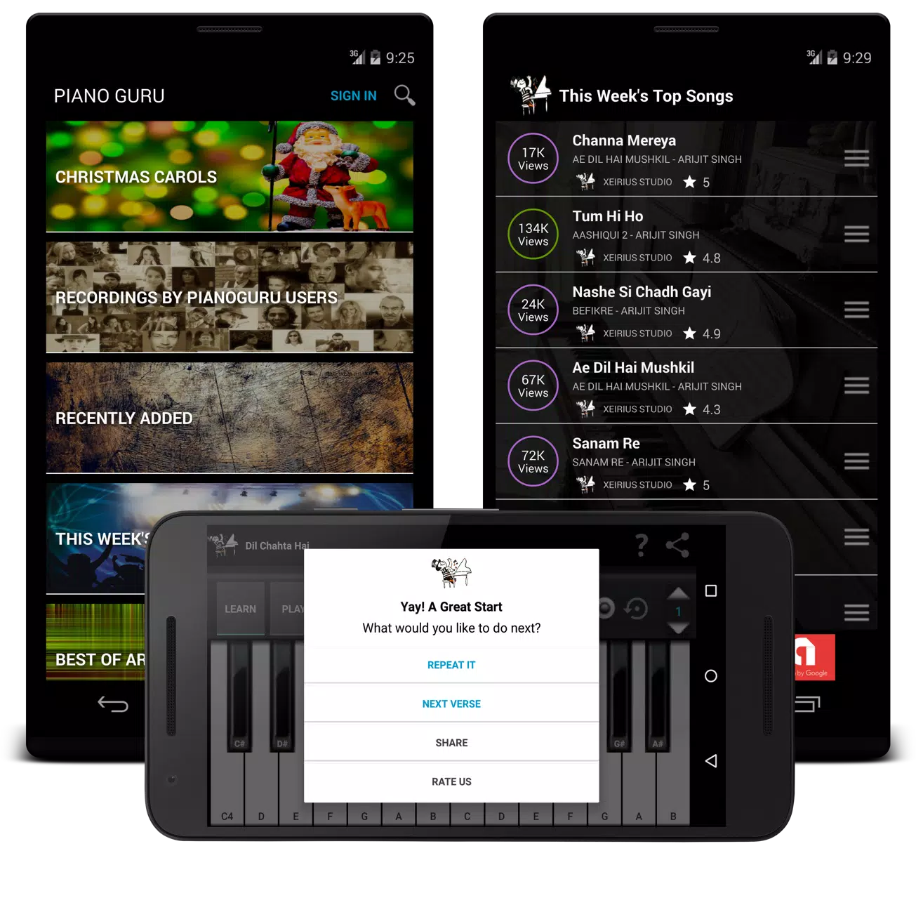 PianoGuru : Learn Indian Songs Capture d'écran 0