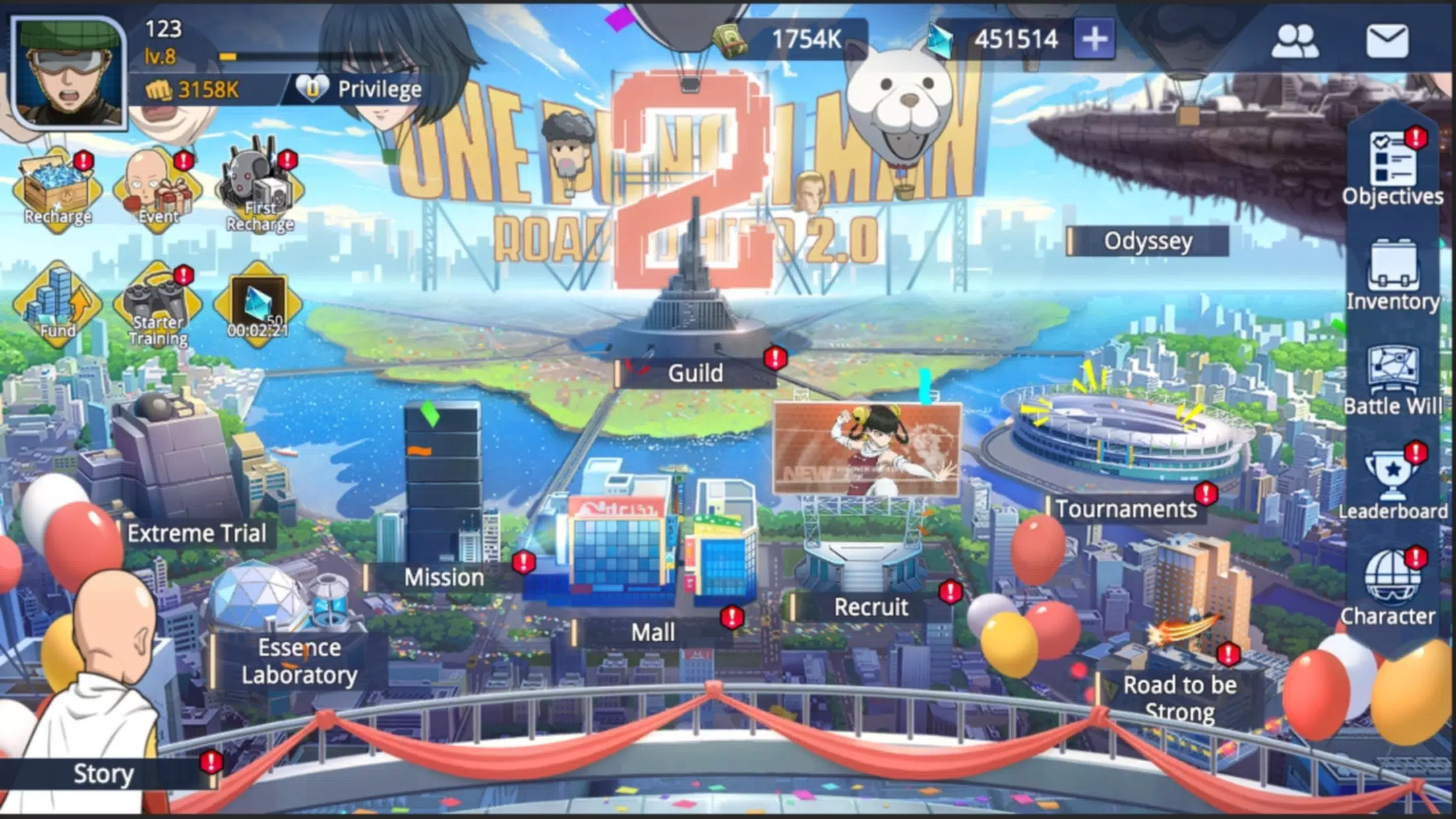 One-Punch Man:Road to Hero 2.0 Скриншот 1