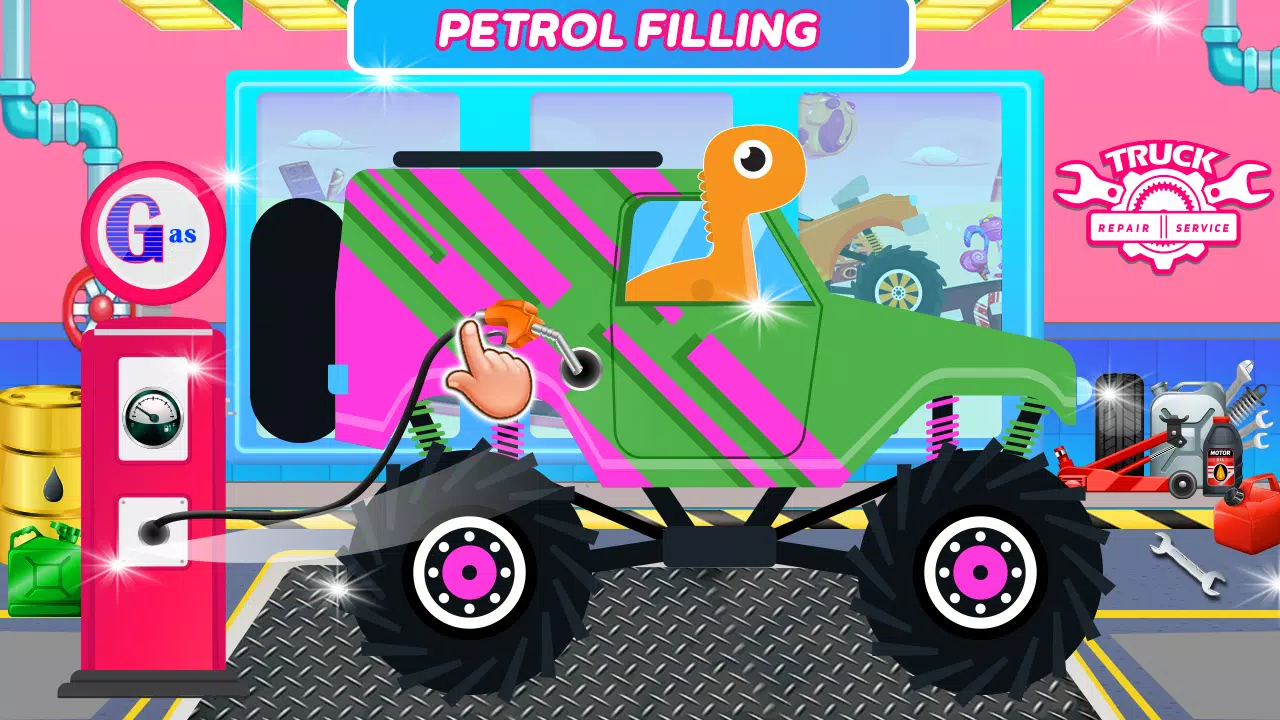 Dinosaurs Trucks Auto Workshop ภาพหน้าจอ 0