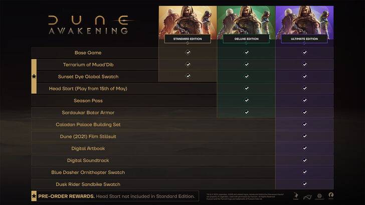 Bonus de précommande pour Dune: Awakening