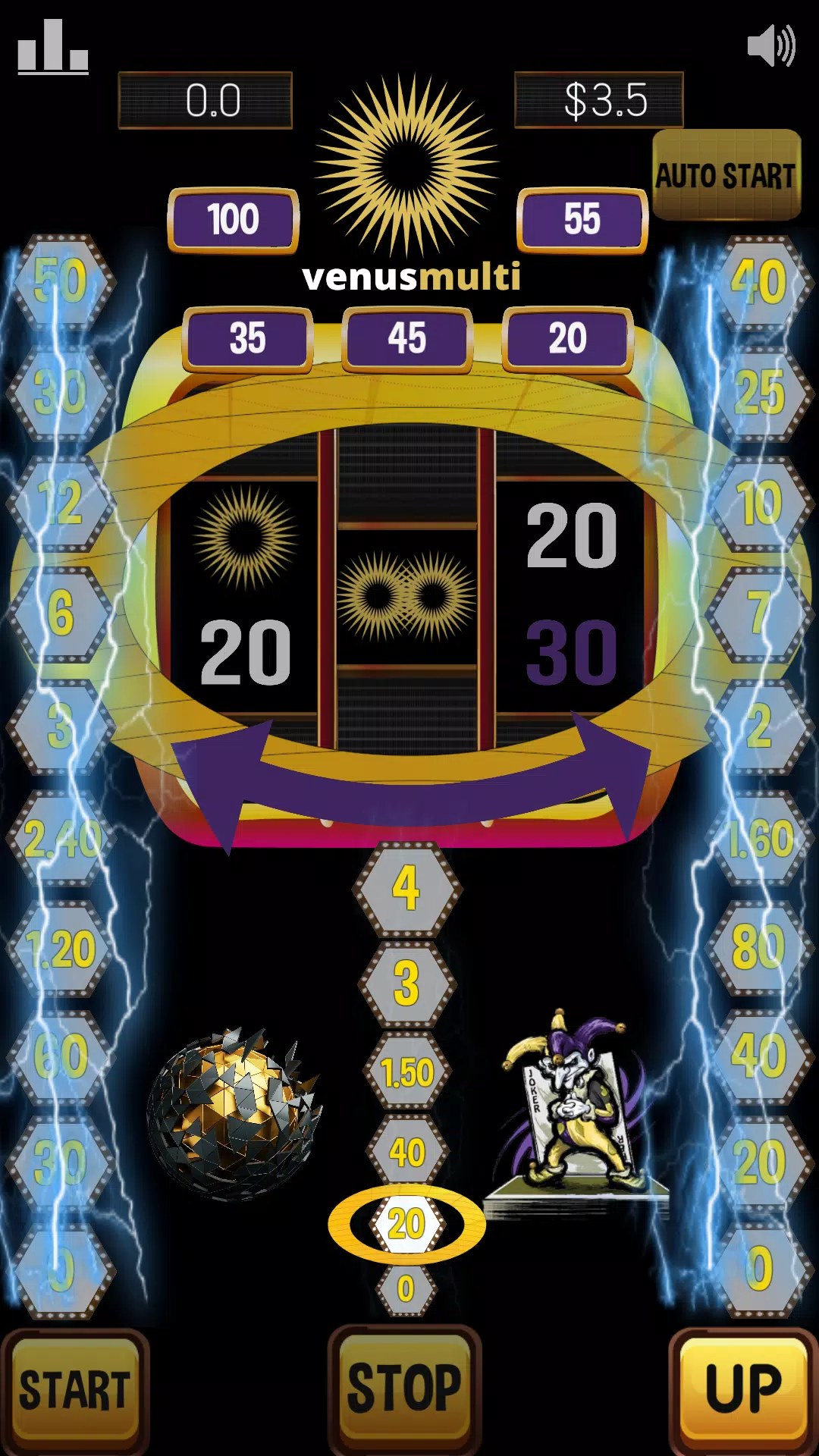 Venus multi slot machine – sun Captura de tela 2
