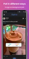 Opino - Social App for Polls Capture d'écran 1