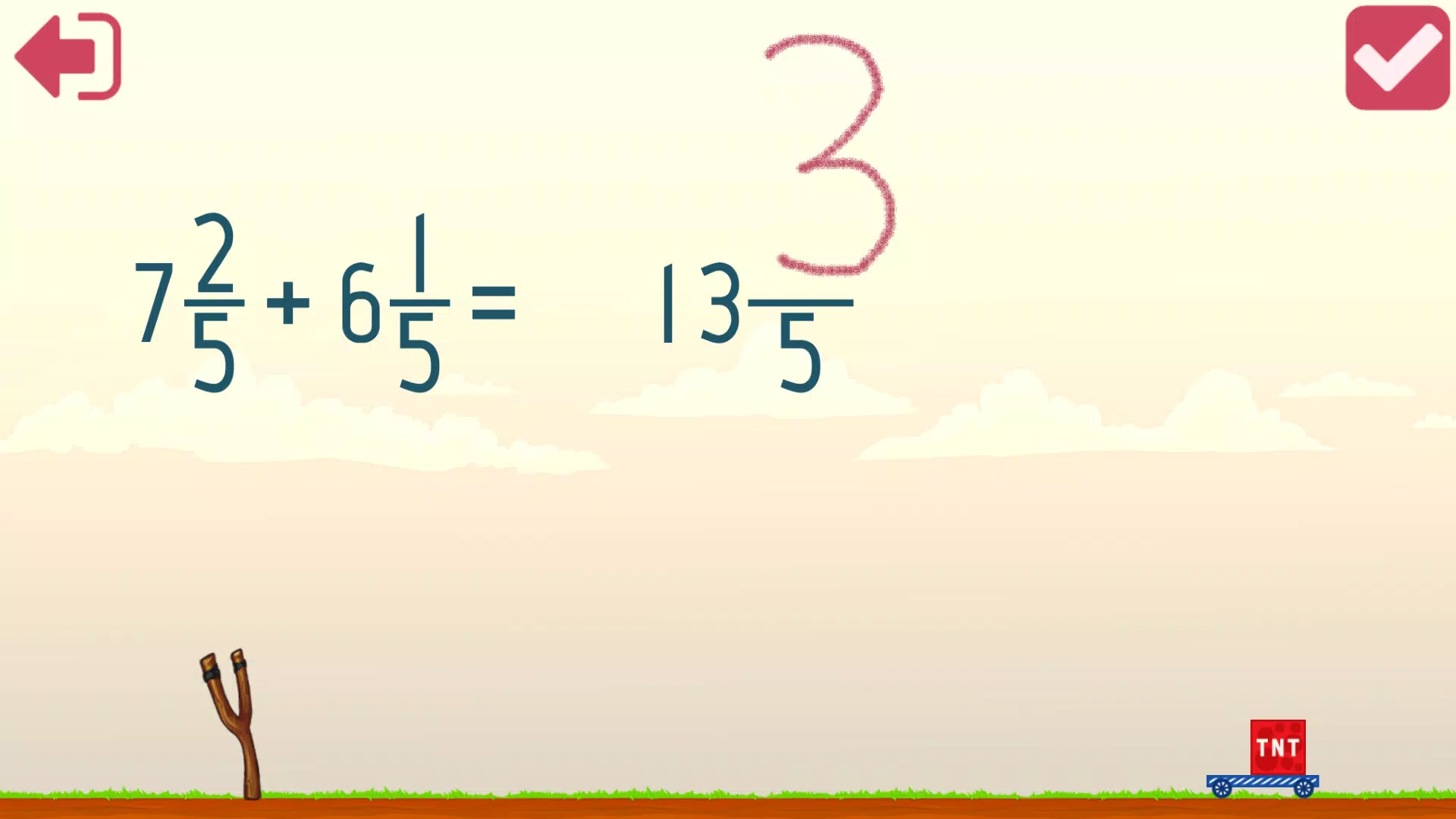 Fractions and mixed numbers Captura de pantalla 3