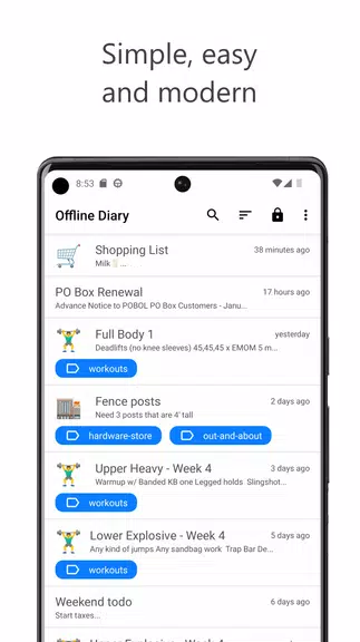 Offline Diary: Journal & Notes应用截图第0张