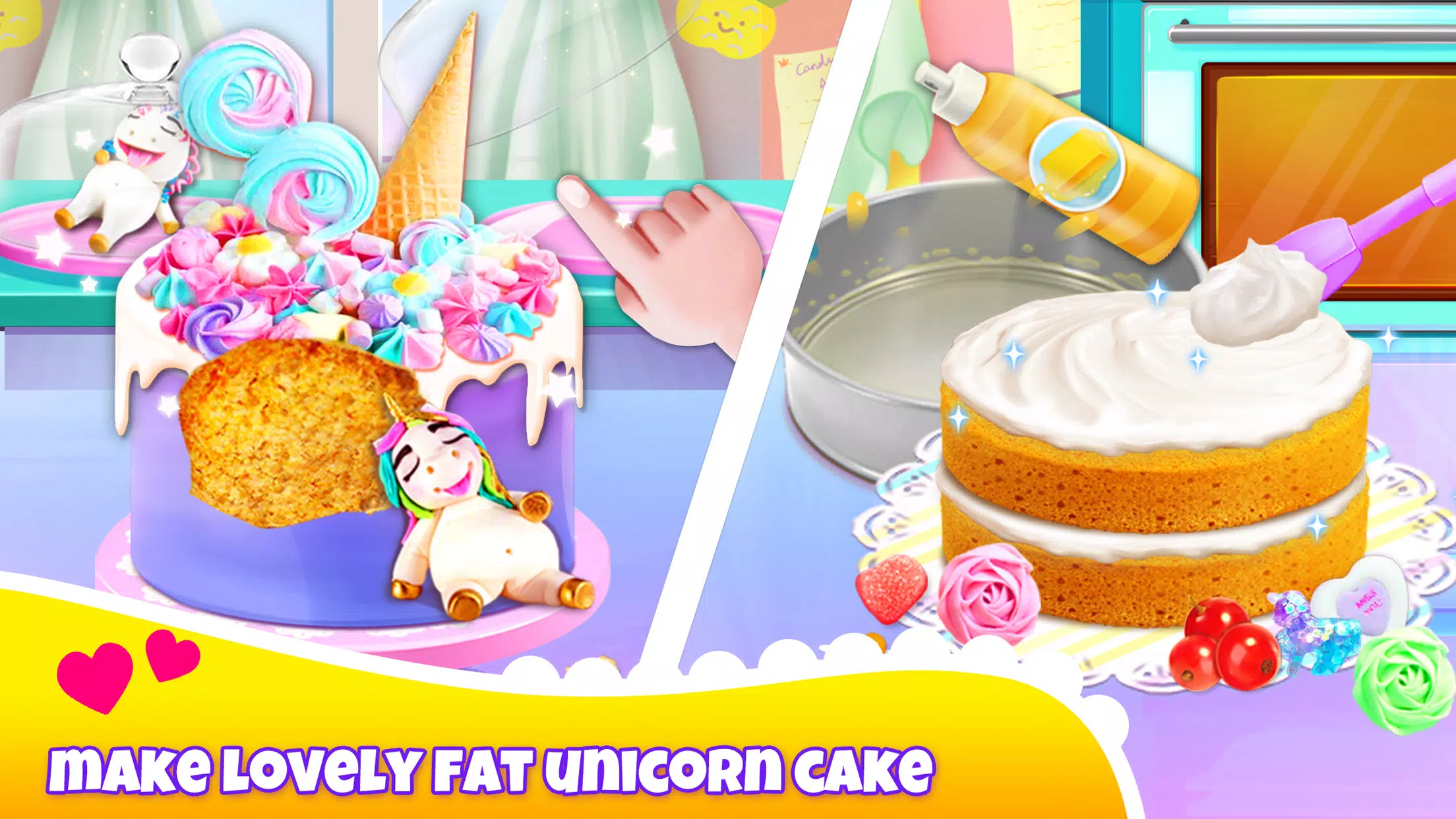 Girl Games: Unicorn Cooking Captura de pantalla 1