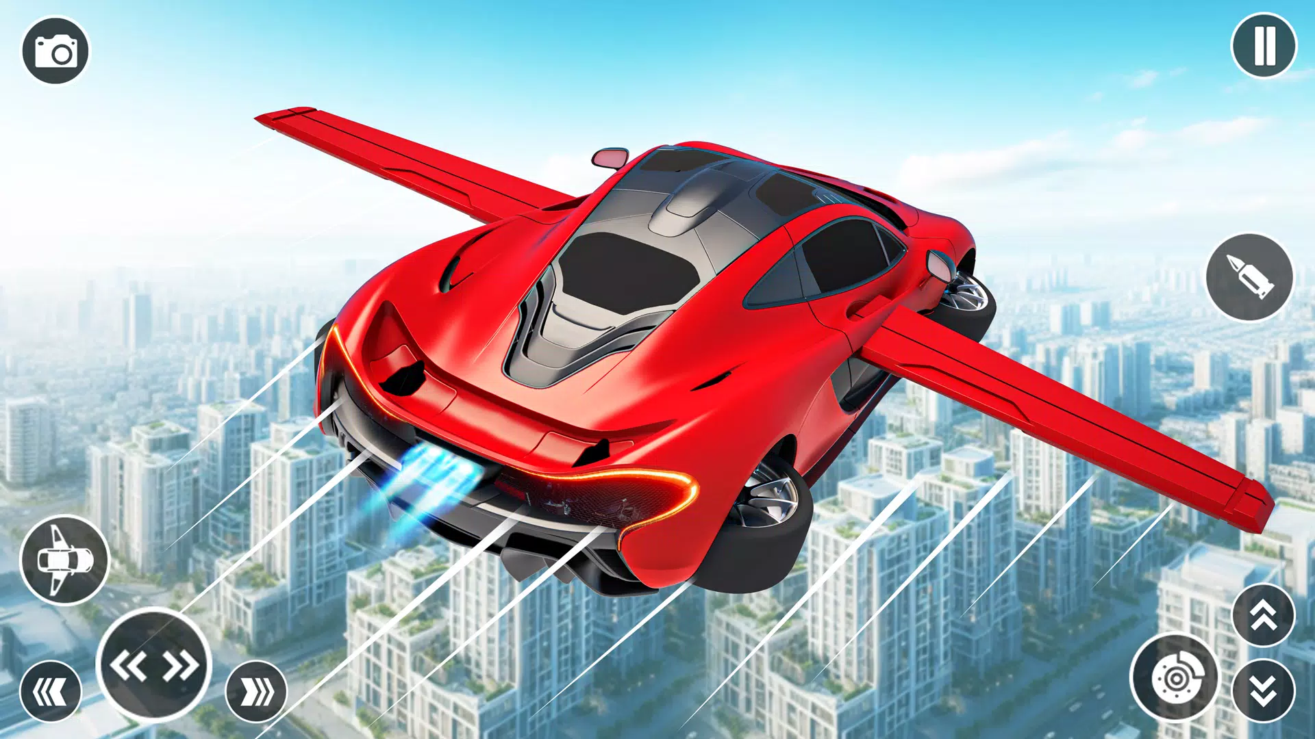 Flying Car Robot Shooting Game 螢幕截圖 0