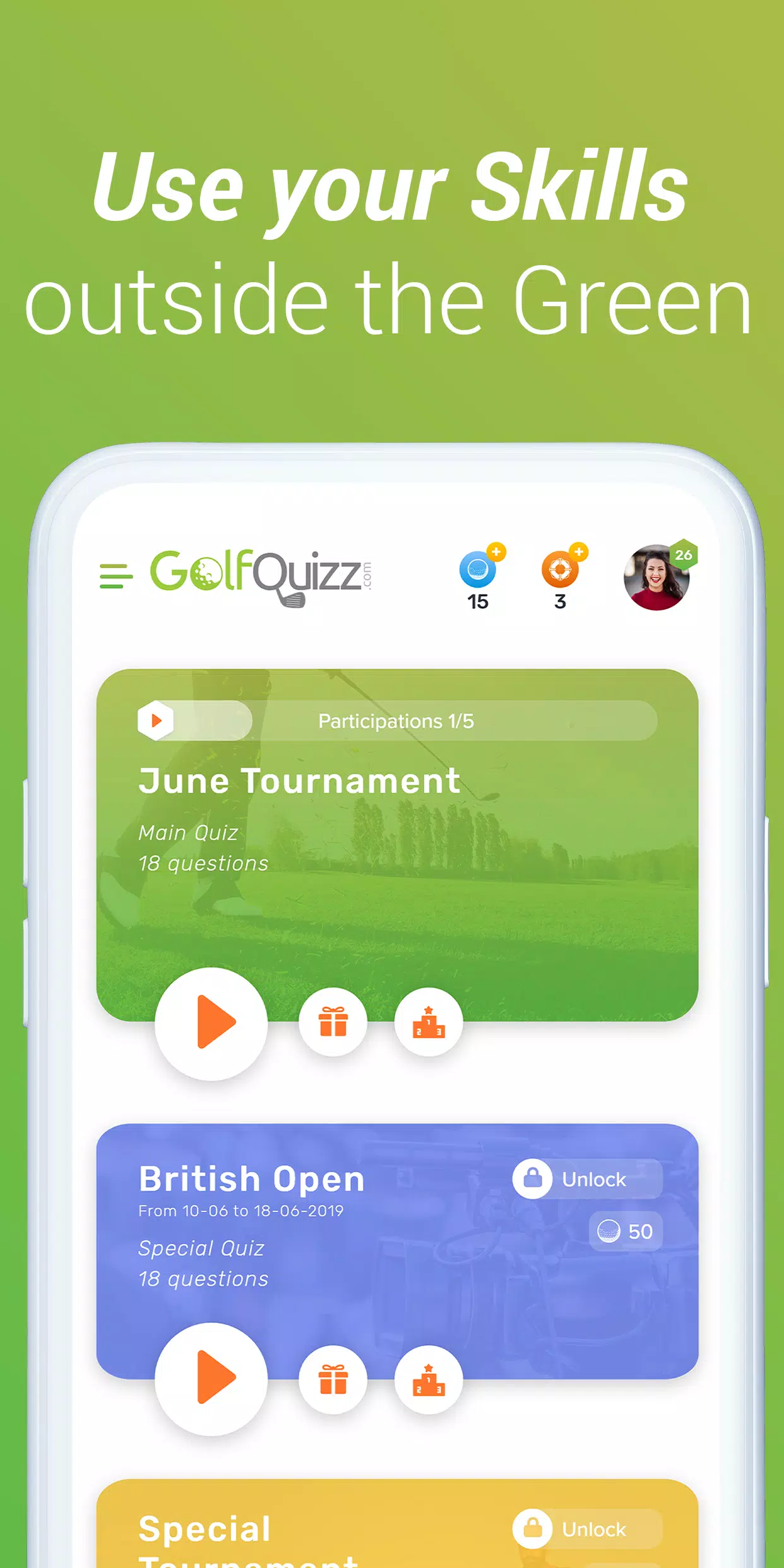 GolfQuizz Ekran Görüntüsü 3