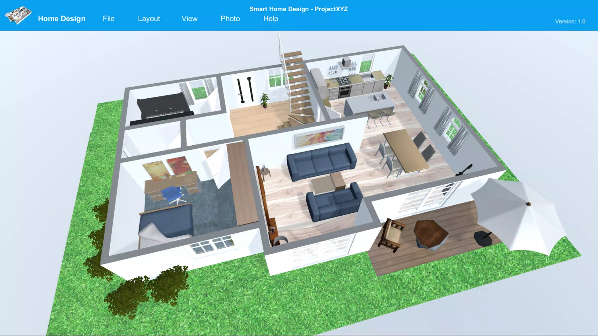 Smart Home Design ဖန်သားပြင်ဓာတ်ပုံ 0