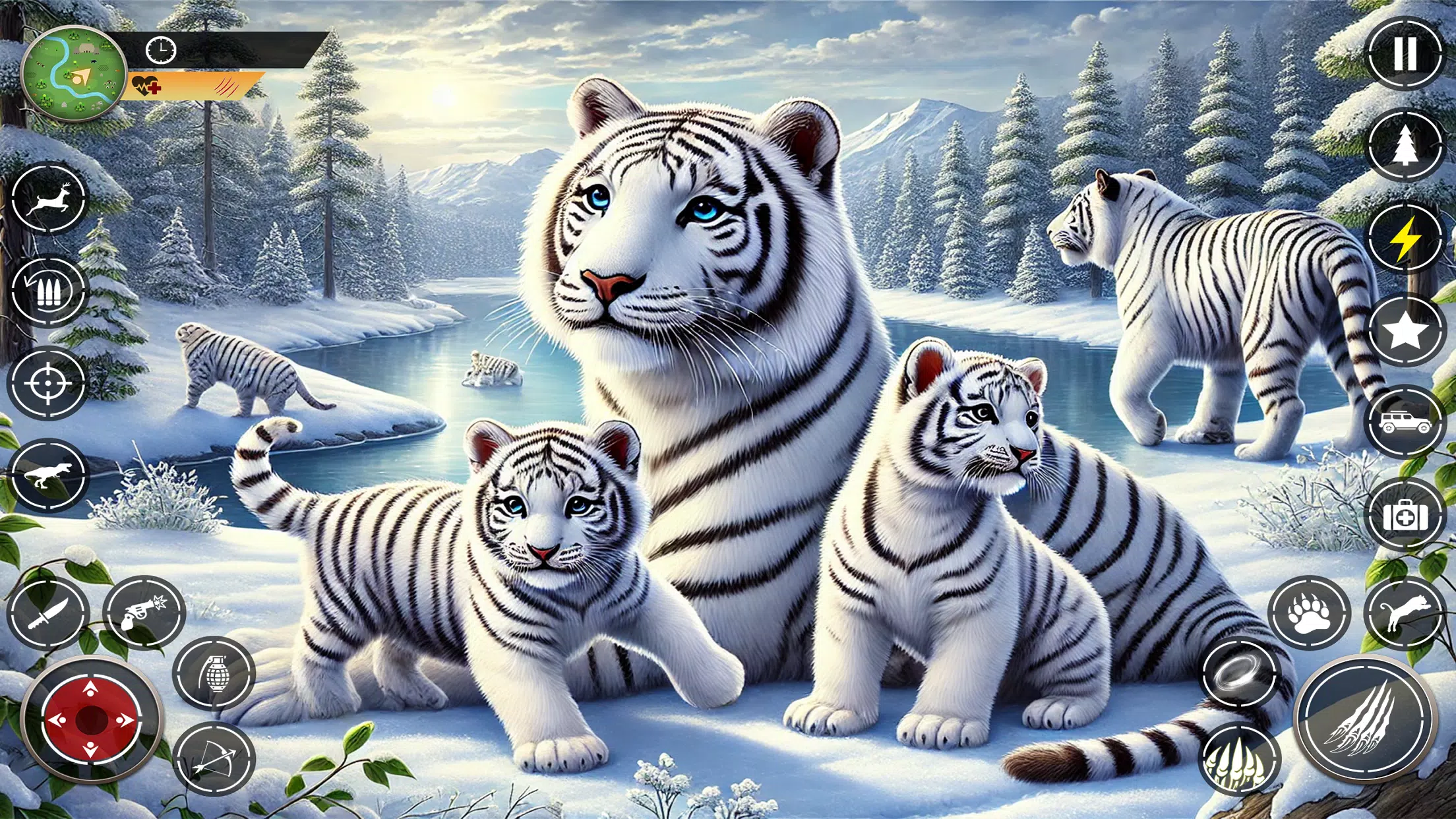 Snow Tiger Family Simulator 3D 螢幕截圖 0