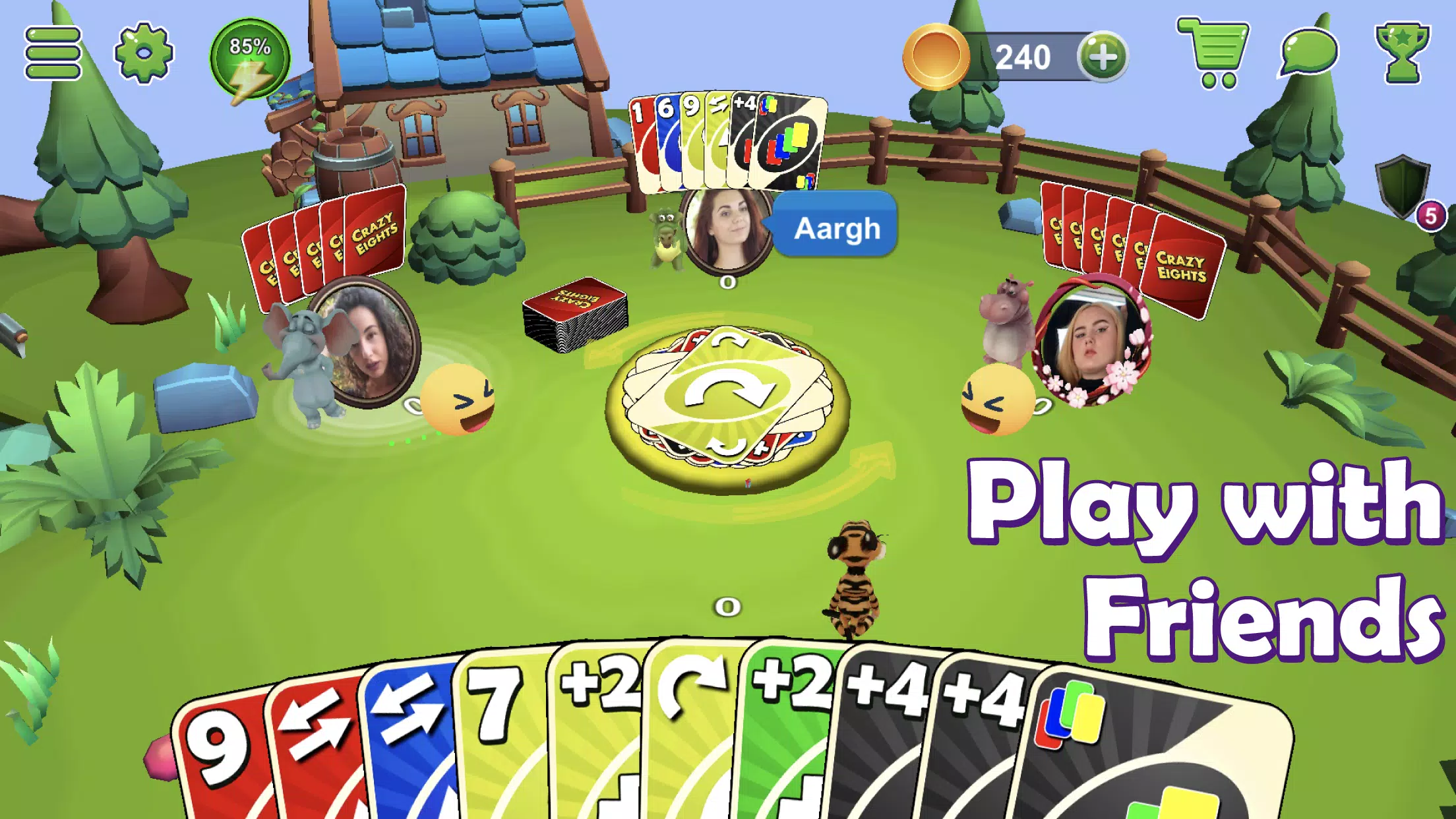 Crazy Eights 3D Captura de pantalla 1