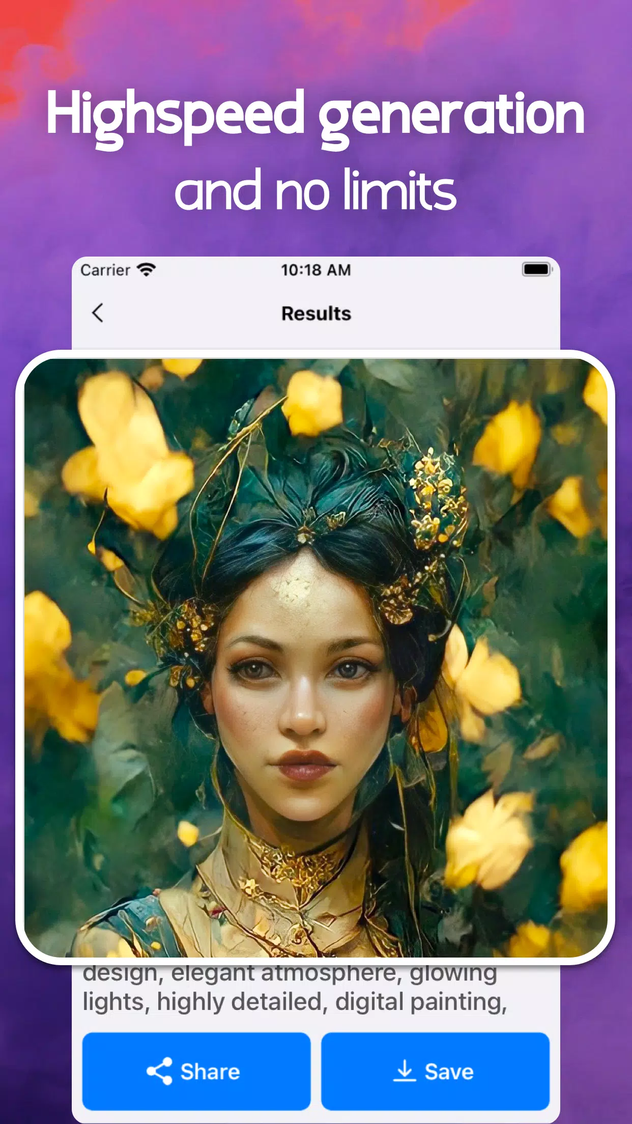 Schermata AI Generated Art Generator 3