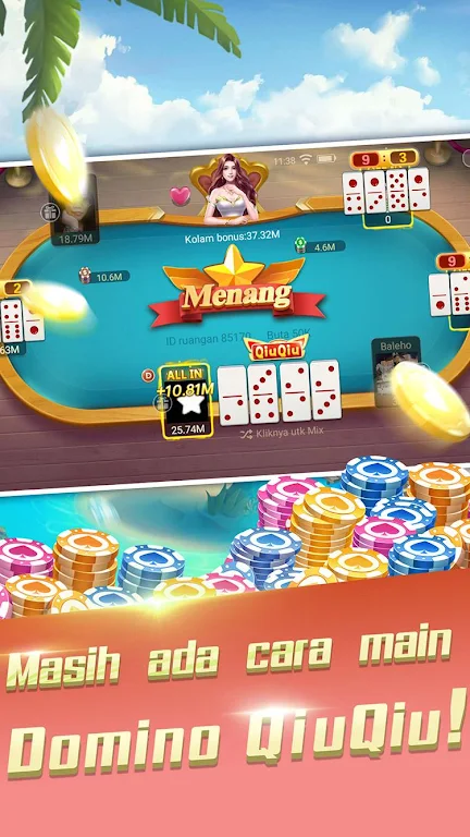 Domino Gaple: QQ 99 dan Texas Lokal Indo Capture d'écran 2