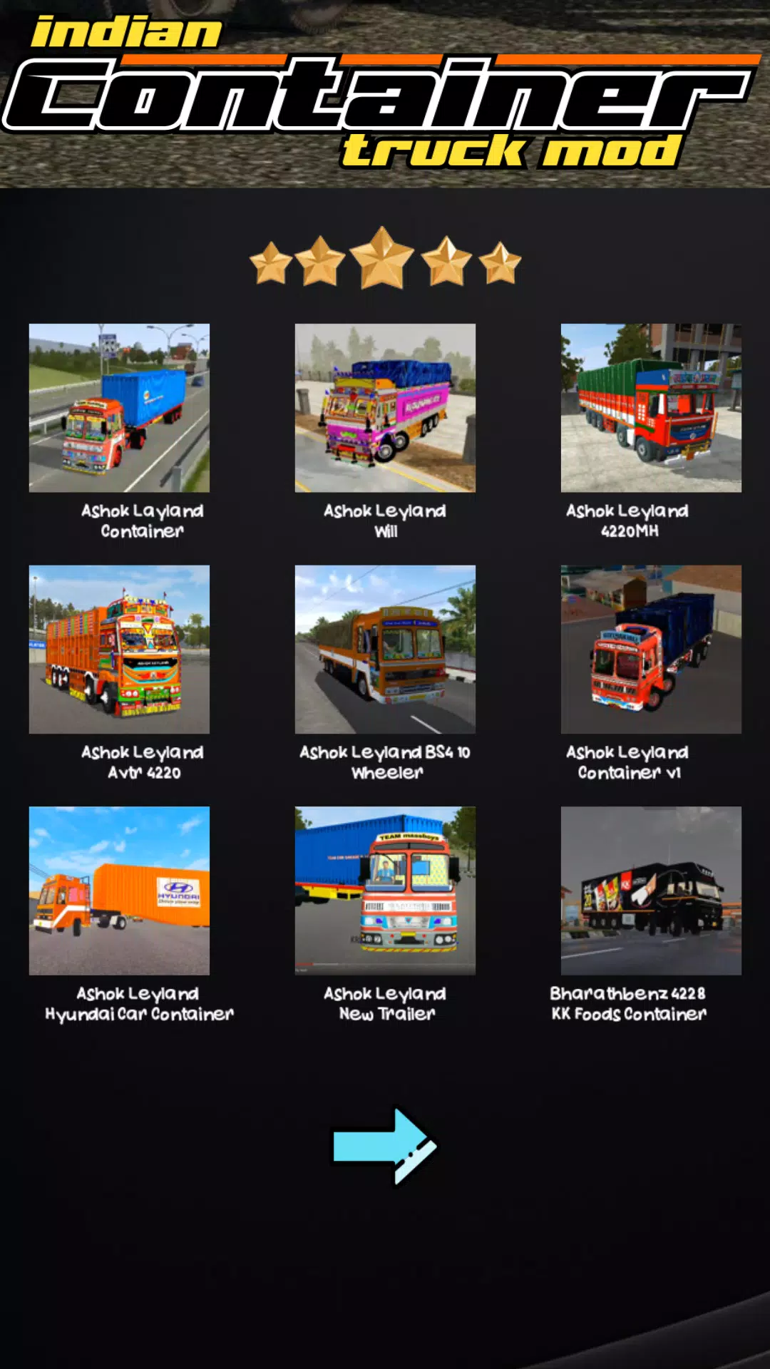 Indian Container Truck Mod স্ক্রিনশট 1