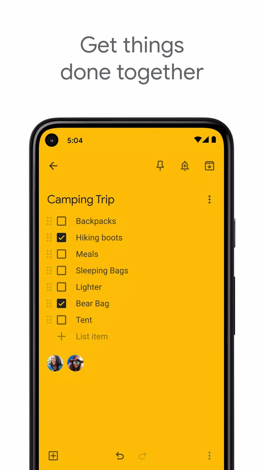 Google Keep - 記事和清單 螢幕截圖 1