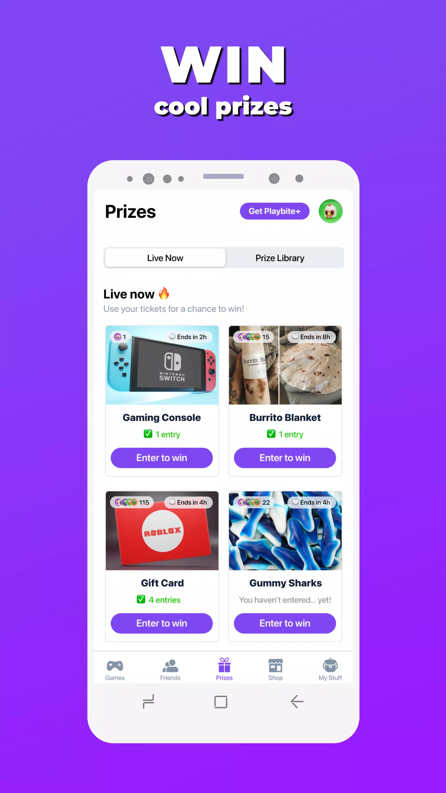Playbite Скриншот 3