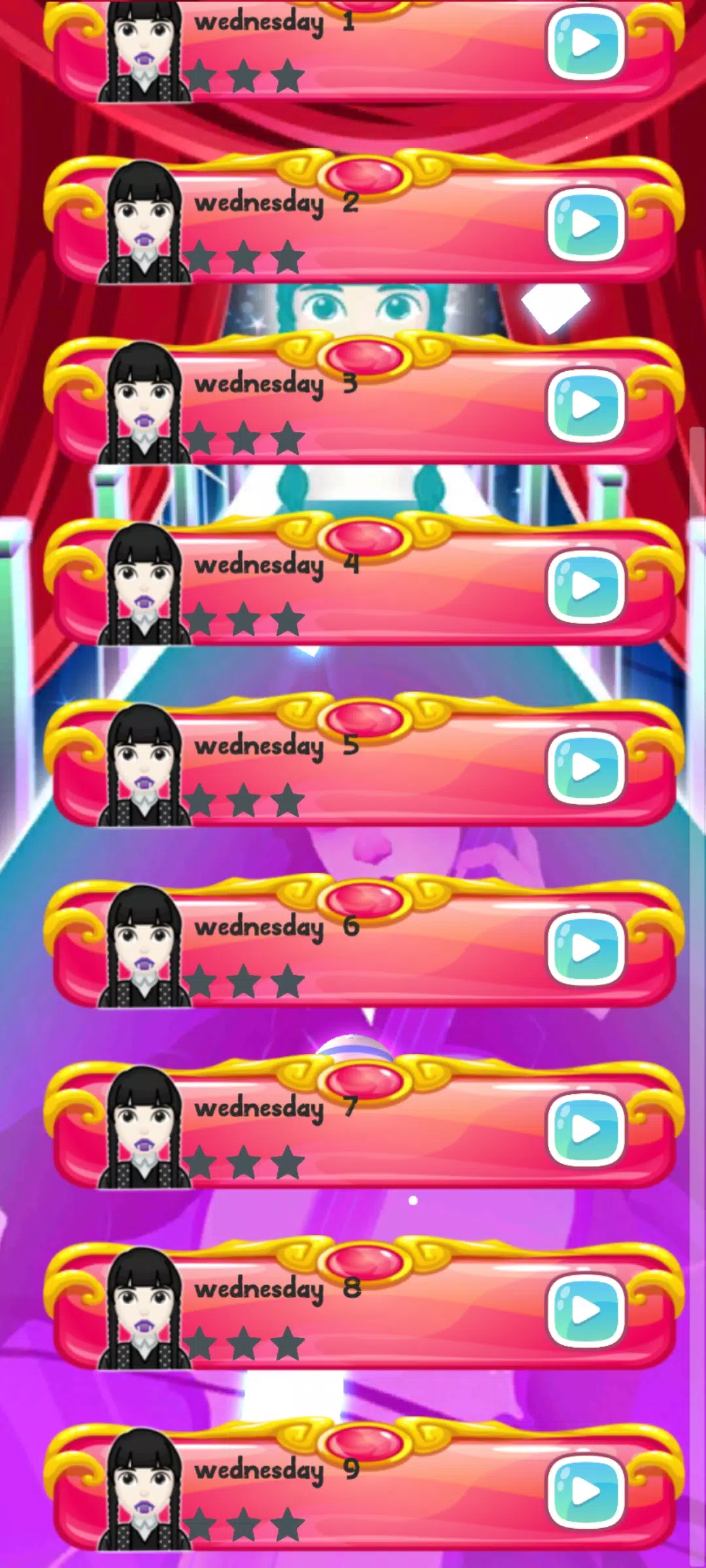 Wednesday Addams tiles piano Capture d'écran 1