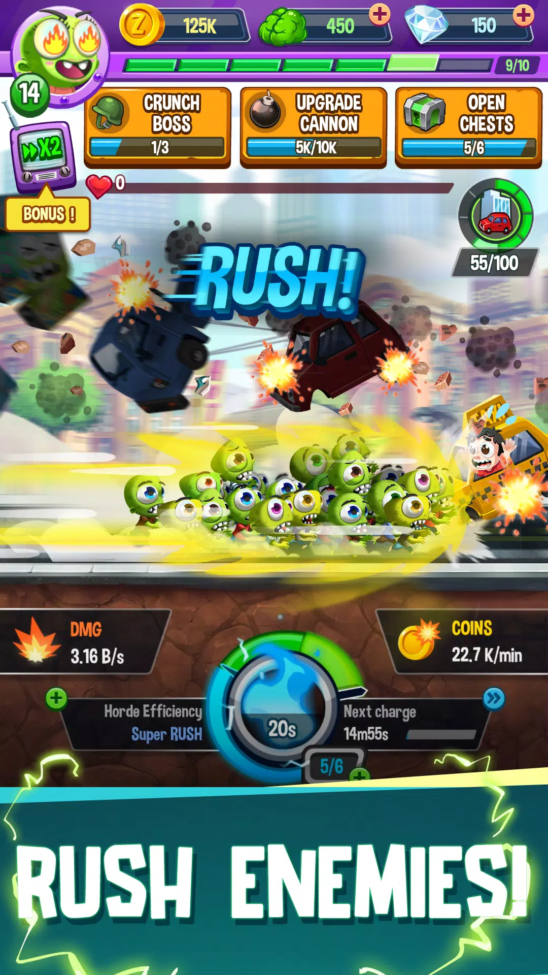 Idle Rush : Zombie Tsunami Captura de tela 3