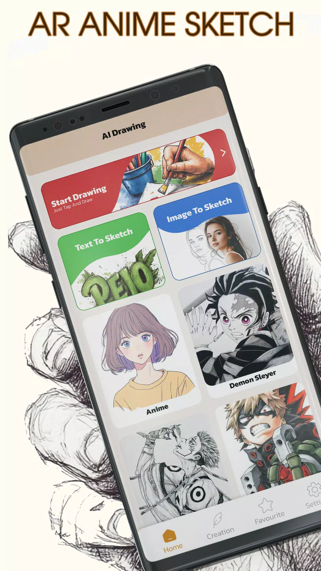AR Anime Sketch: Trace & Draw Schermafbeelding 0
