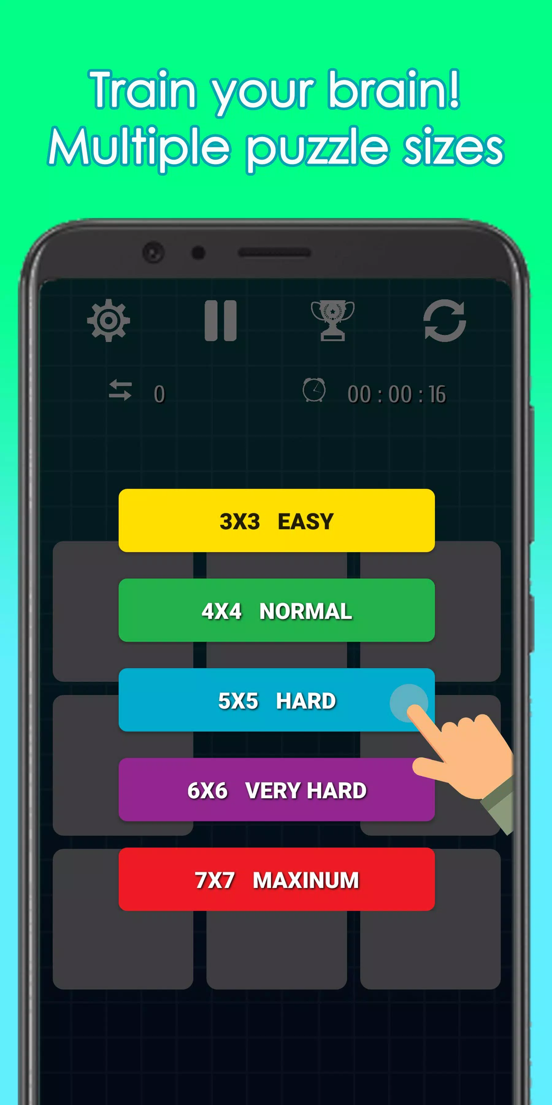 15 Puzzle -Fifteen Puzzle Game Captura de tela 1