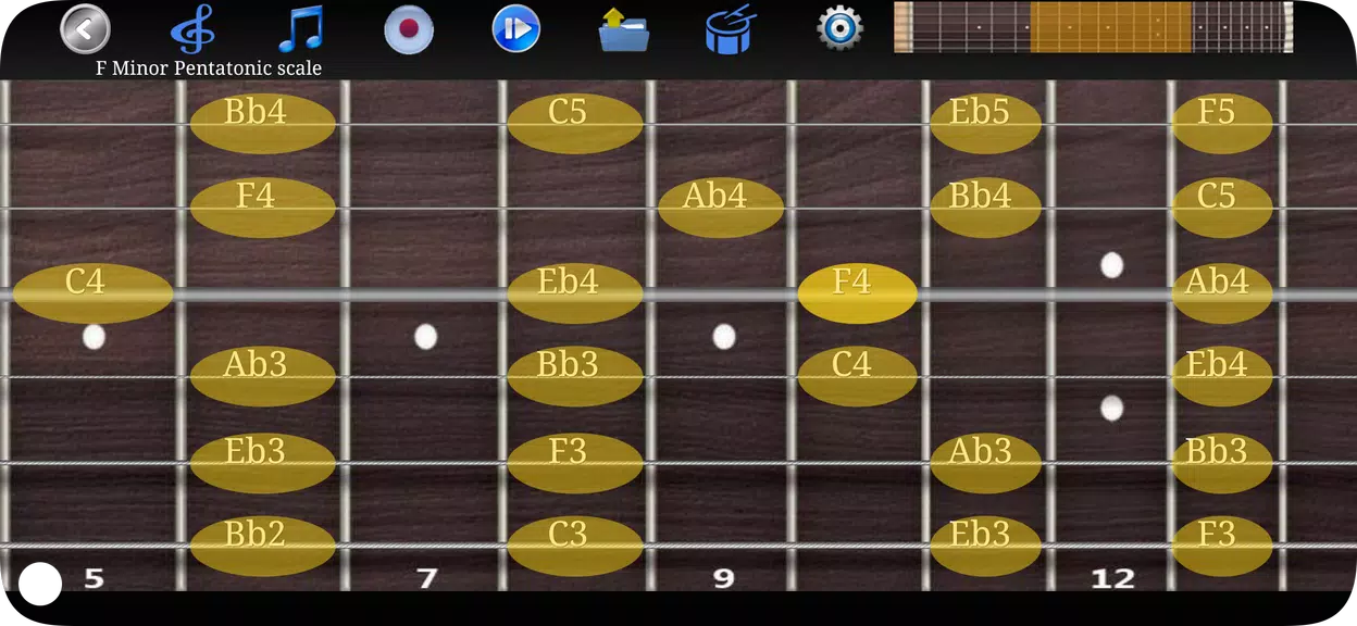 Guitar Scales & Chords ဖန်သားပြင်ဓာတ်ပုံ 1