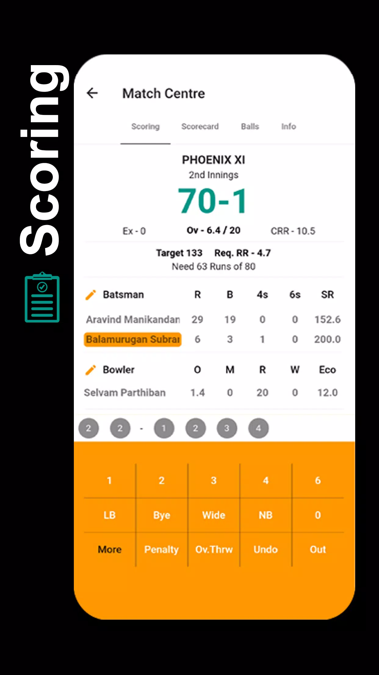 STUMPS - The Cricket Scorer Captura de tela 0