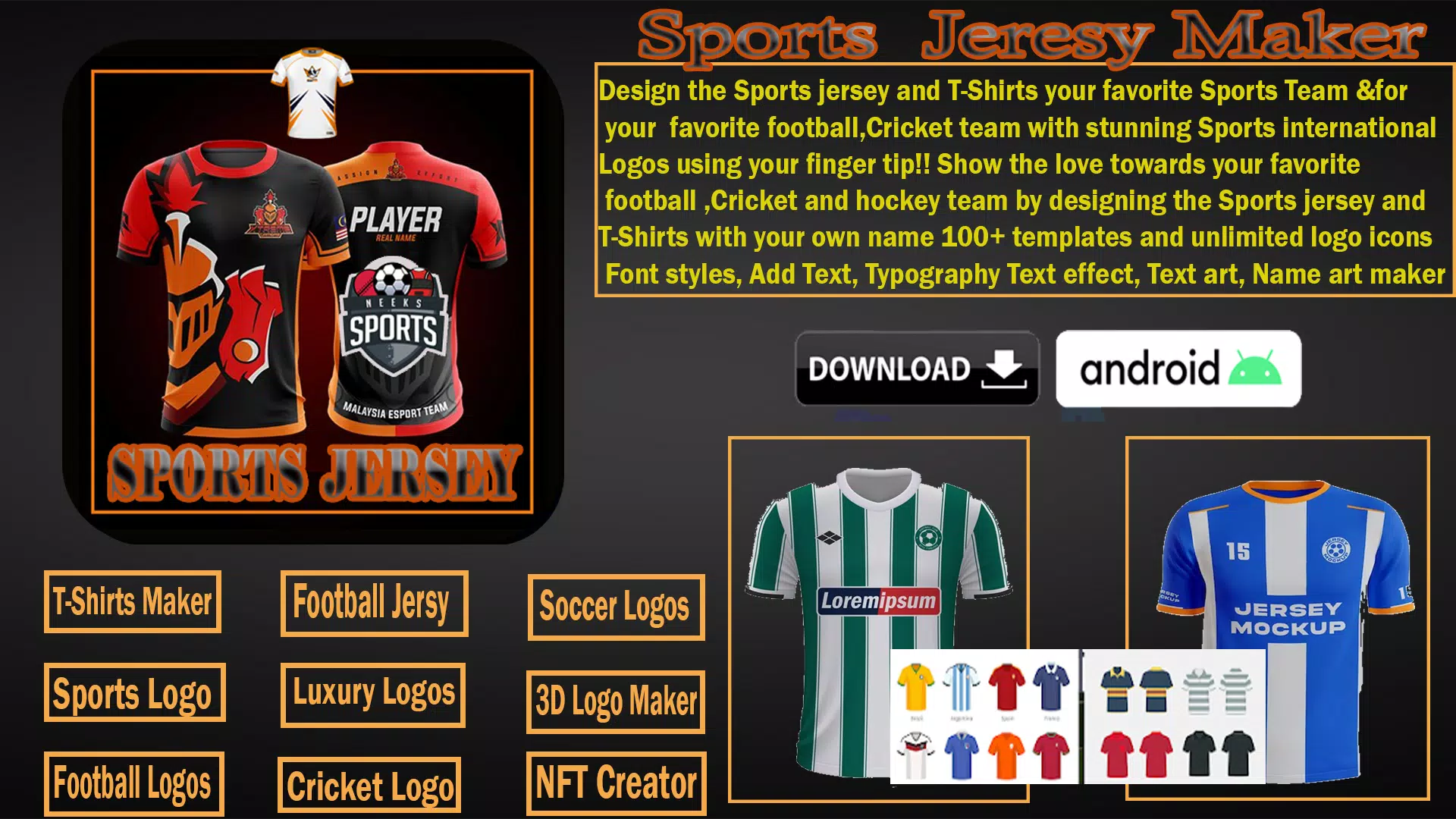 Sports Jersey Maker 스크린샷 0