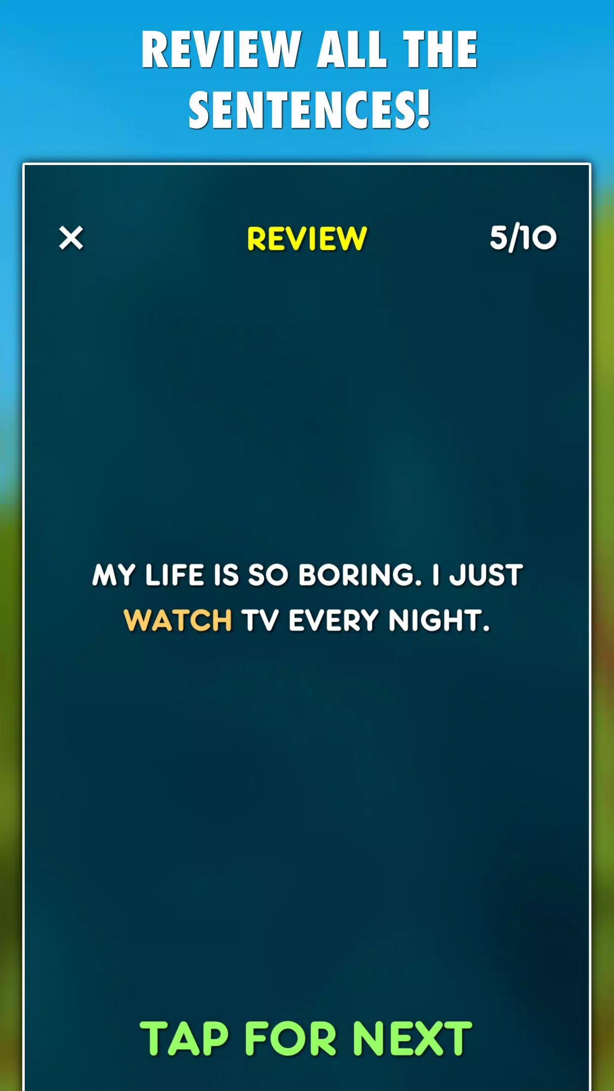 Present Tenses Captura de pantalla 3