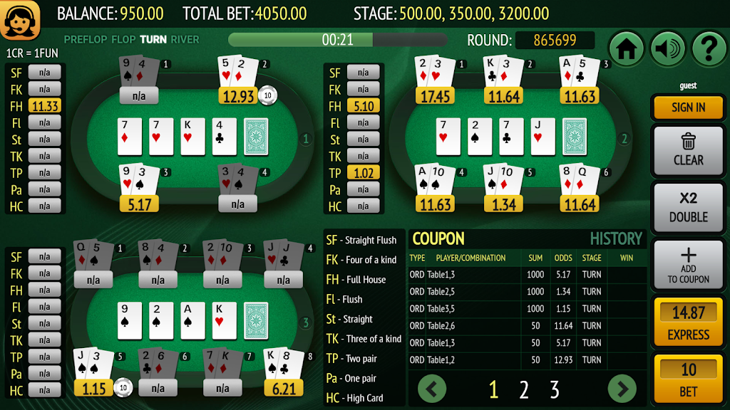 Bet on Poker Captura de tela 2