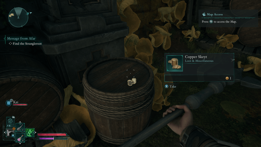 Copper Skeyt can be found as loot throughout the Living Lands in Avowed.