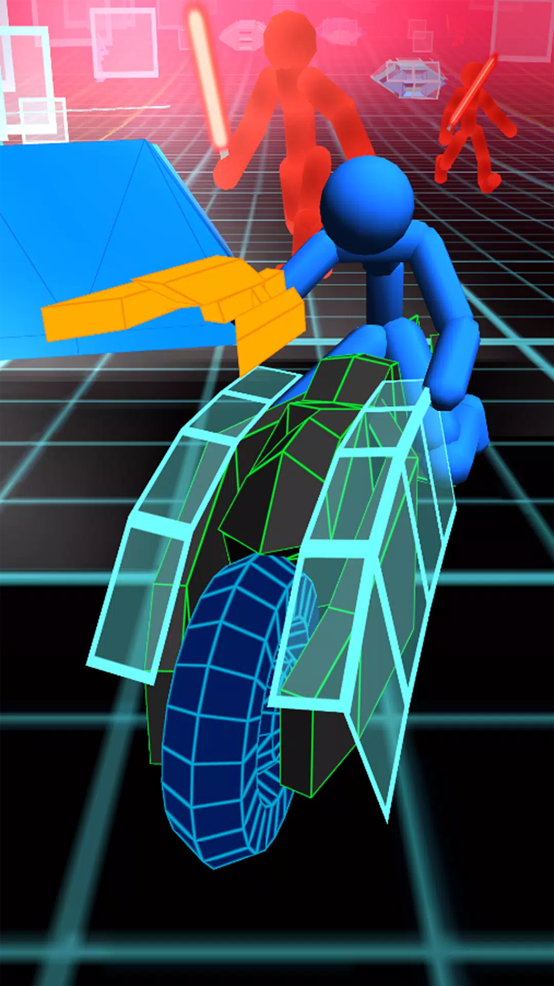 Stickman Neon Motorcycle Race Captura de tela 1