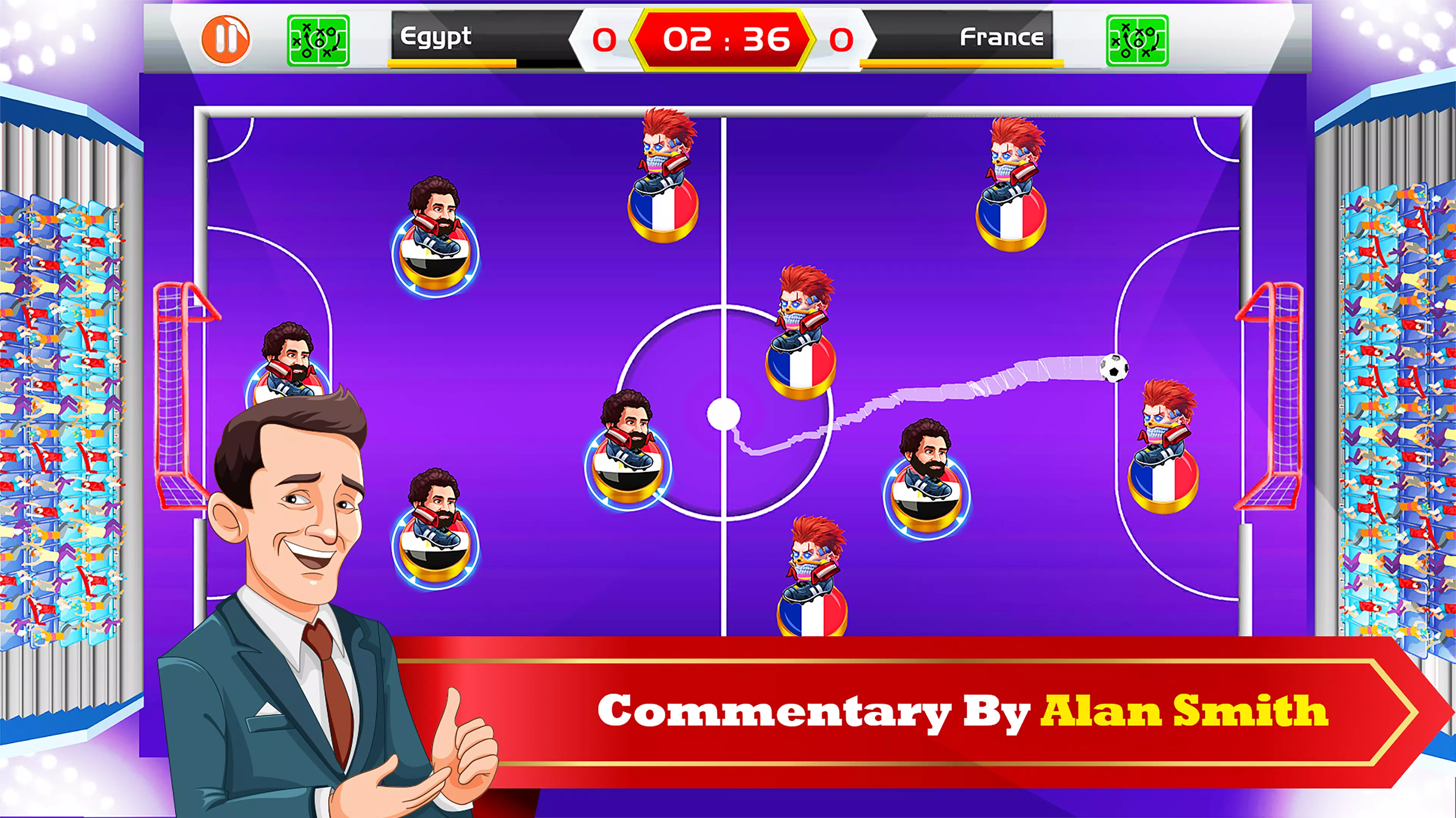 Finger Soccer: 2D Superstar স্ক্রিনশট 1