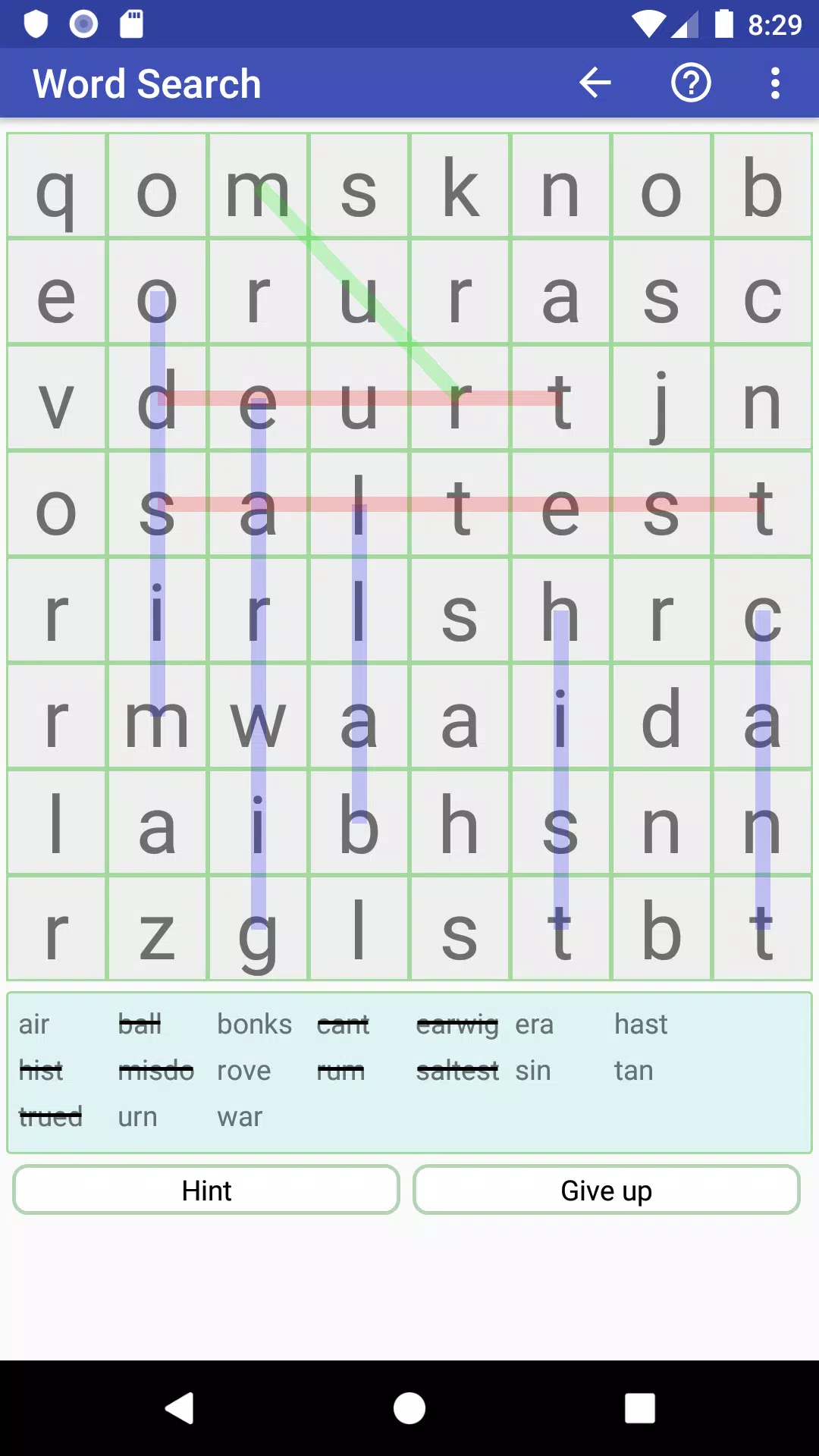 WGC Word Game Collection 螢幕截圖 1