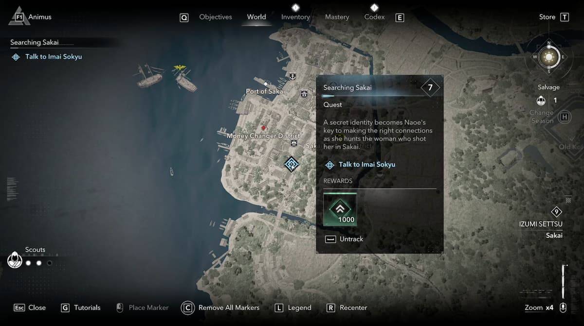 สถานที่ Creed Shadows ของ Assassin