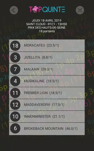 Top Quinté - Gagner avec la mu Captura de pantalla 1