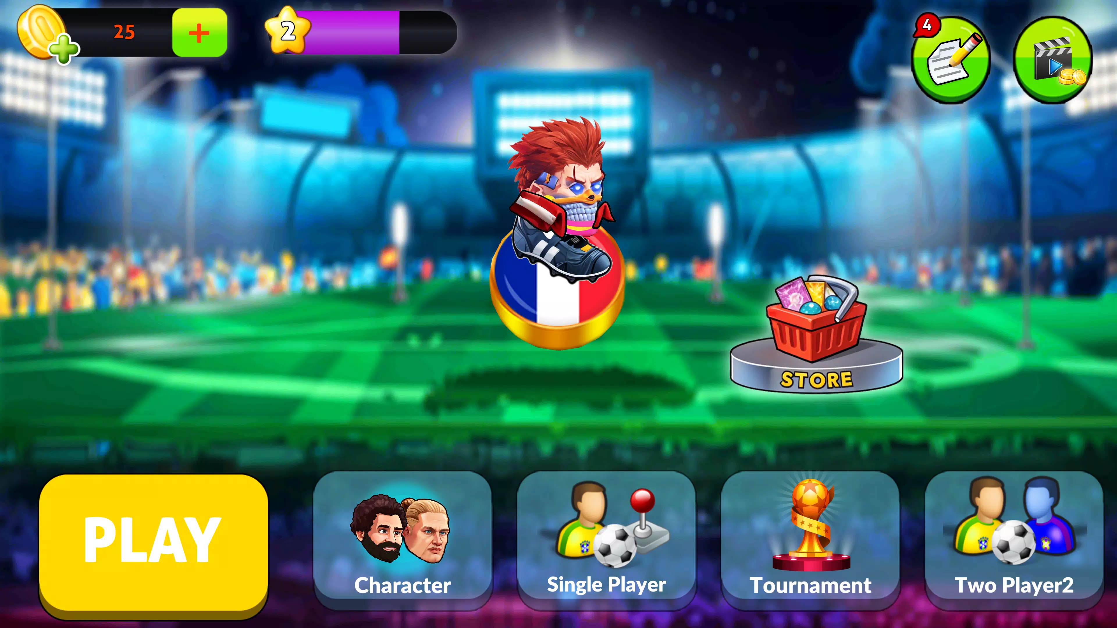 Finger Soccer: 2D Superstar স্ক্রিনশট 0