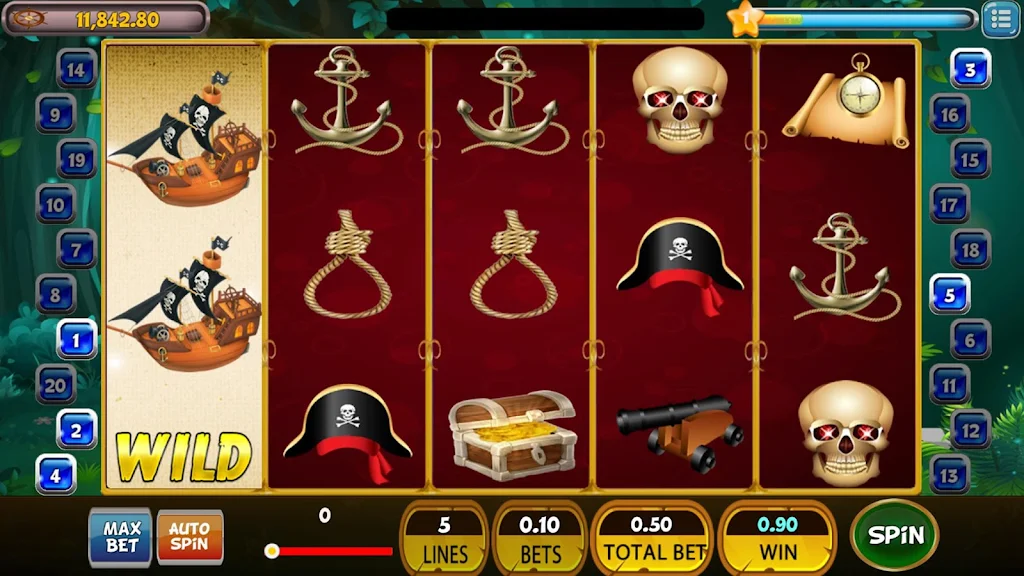Pirates Slot Machine Treasure Spins 螢幕截圖 0