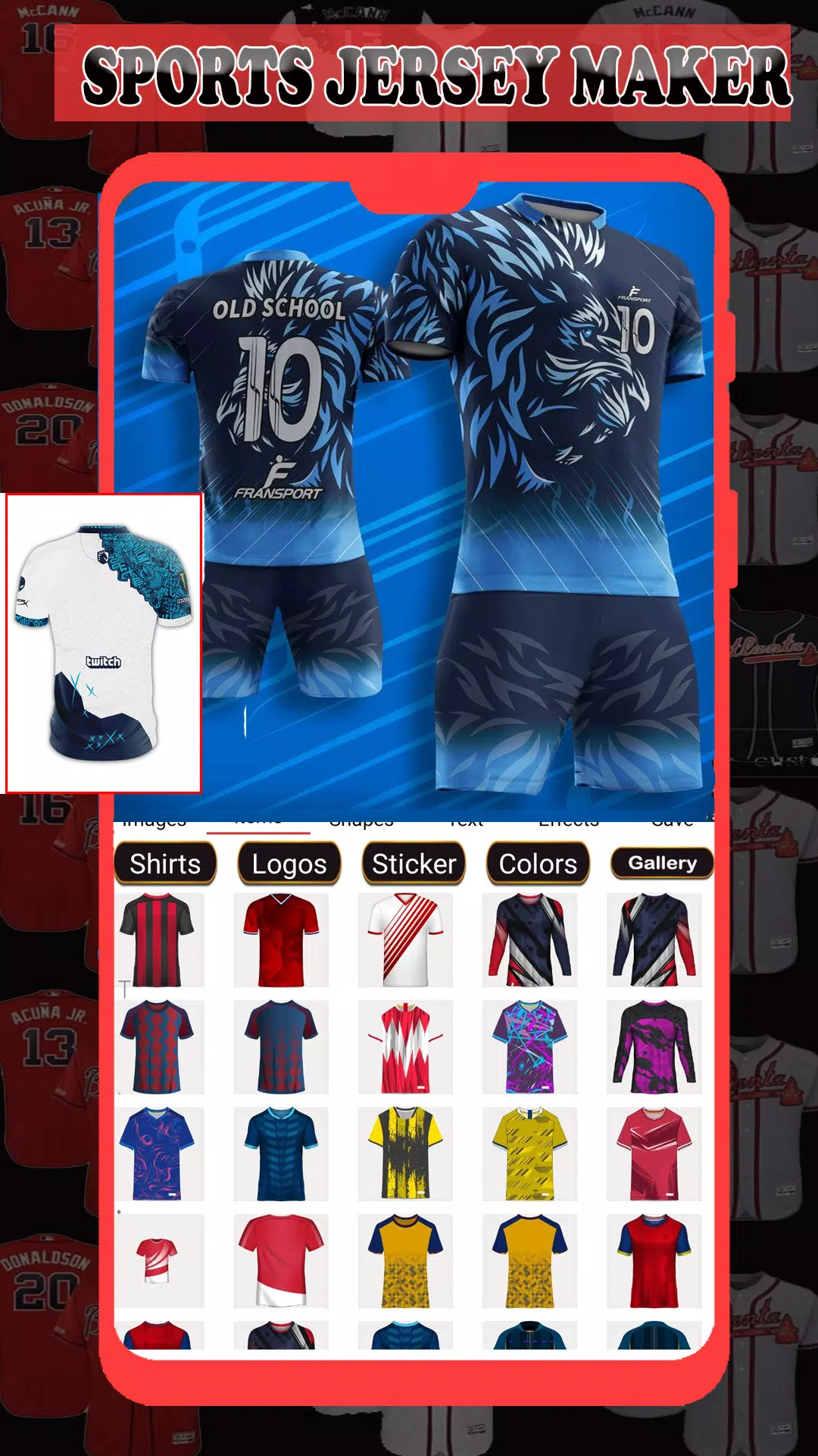 Sports Jersey Maker 스크린샷 2