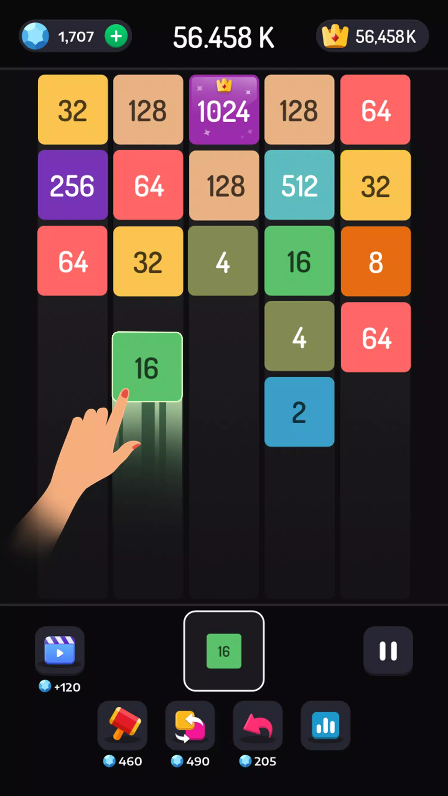 2048 Merge Games - M2 Blocks 스크린샷 0