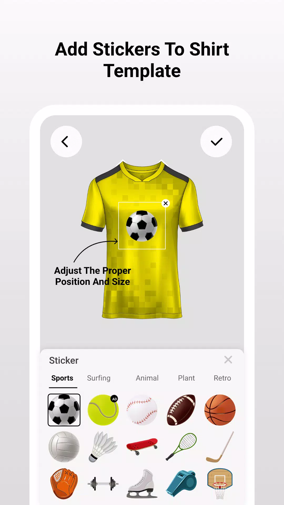 Sport Shirt 螢幕截圖 2