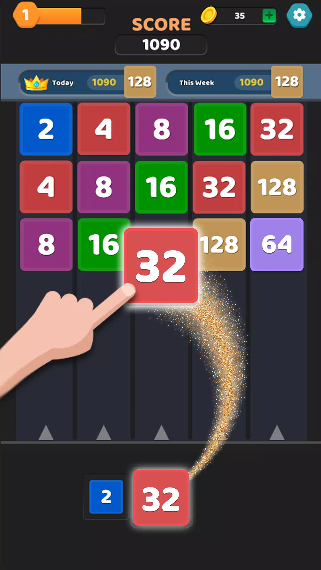 Merge Puzzle Games: Number Up Ảnh chụp màn hình 0