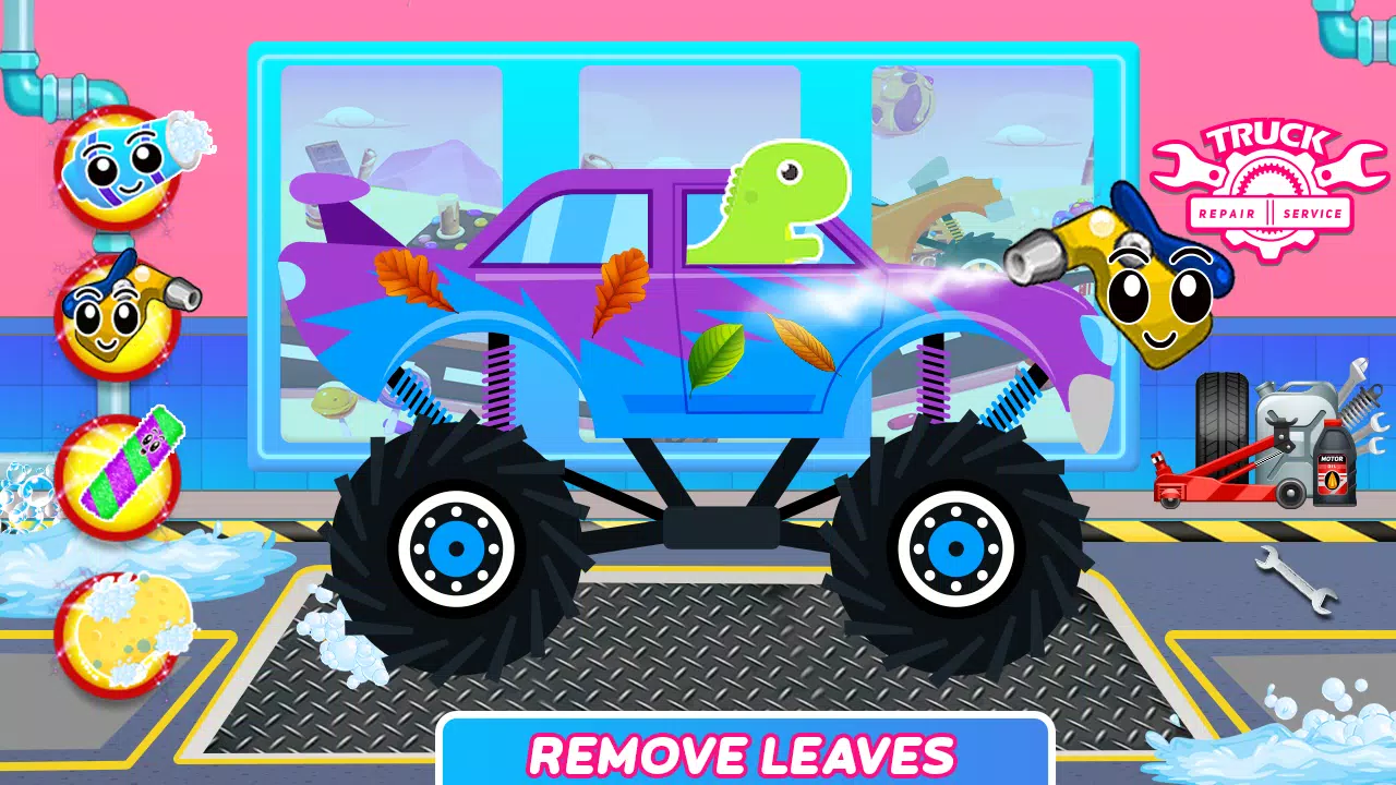 Dinosaurs Trucks Auto Workshop ภาพหน้าจอ 1