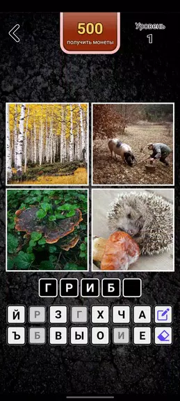 4 картинки - Угадай слово ဖန်သားပြင်ဓာတ်ပုံ 0