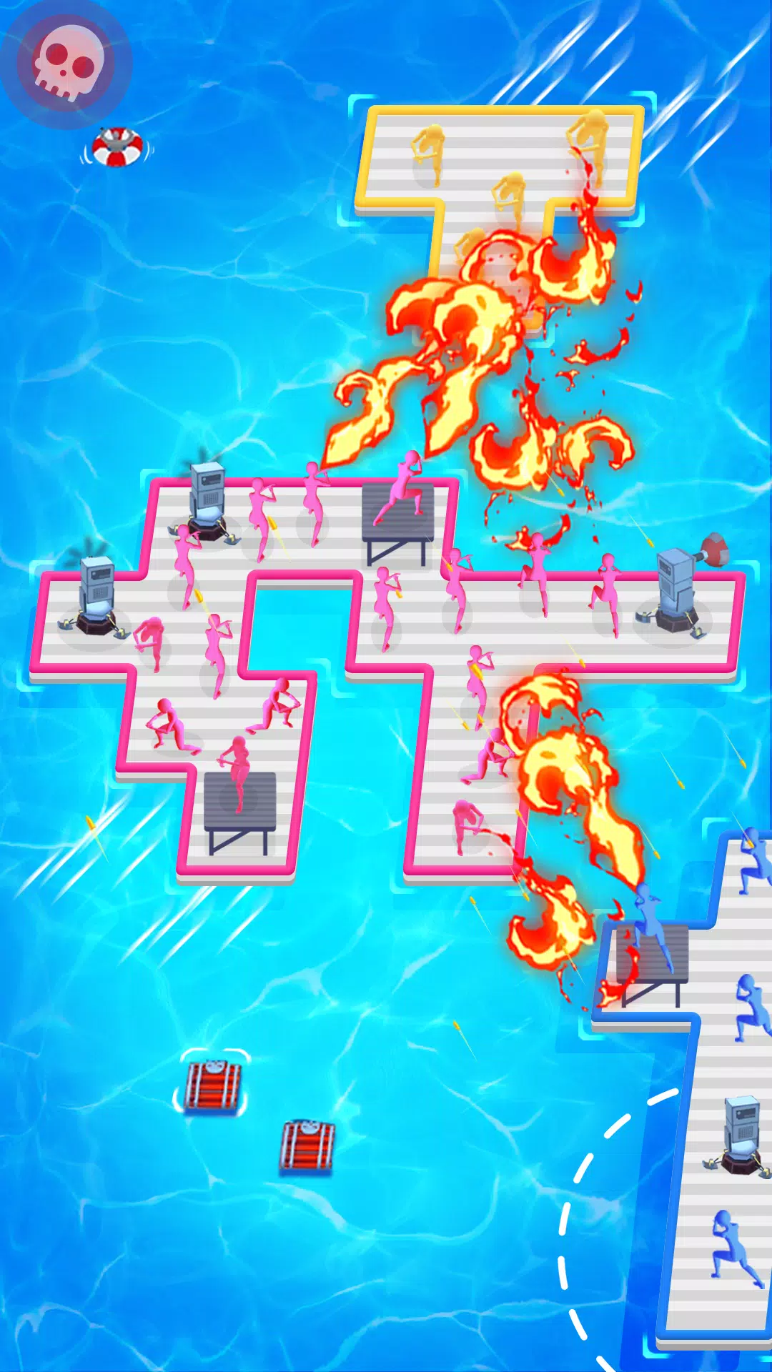 Raft Defense: Crazy Sea Battle Captura de pantalla 2